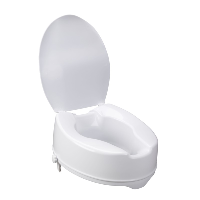 DeluxeComfort.com Raised Toilet Seat with Lock and Lid