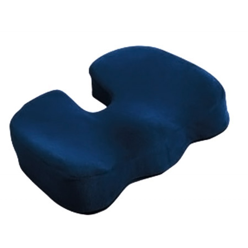 Deluxe Comfort Coccyx Orthopedic Memory Foam – Tailbone Support – Great For  Car Or Office – Seat Cushion, Dark Blue