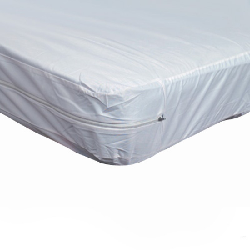 Duro Med Zippered Plastic Protective Mattress Cover For Home Beds