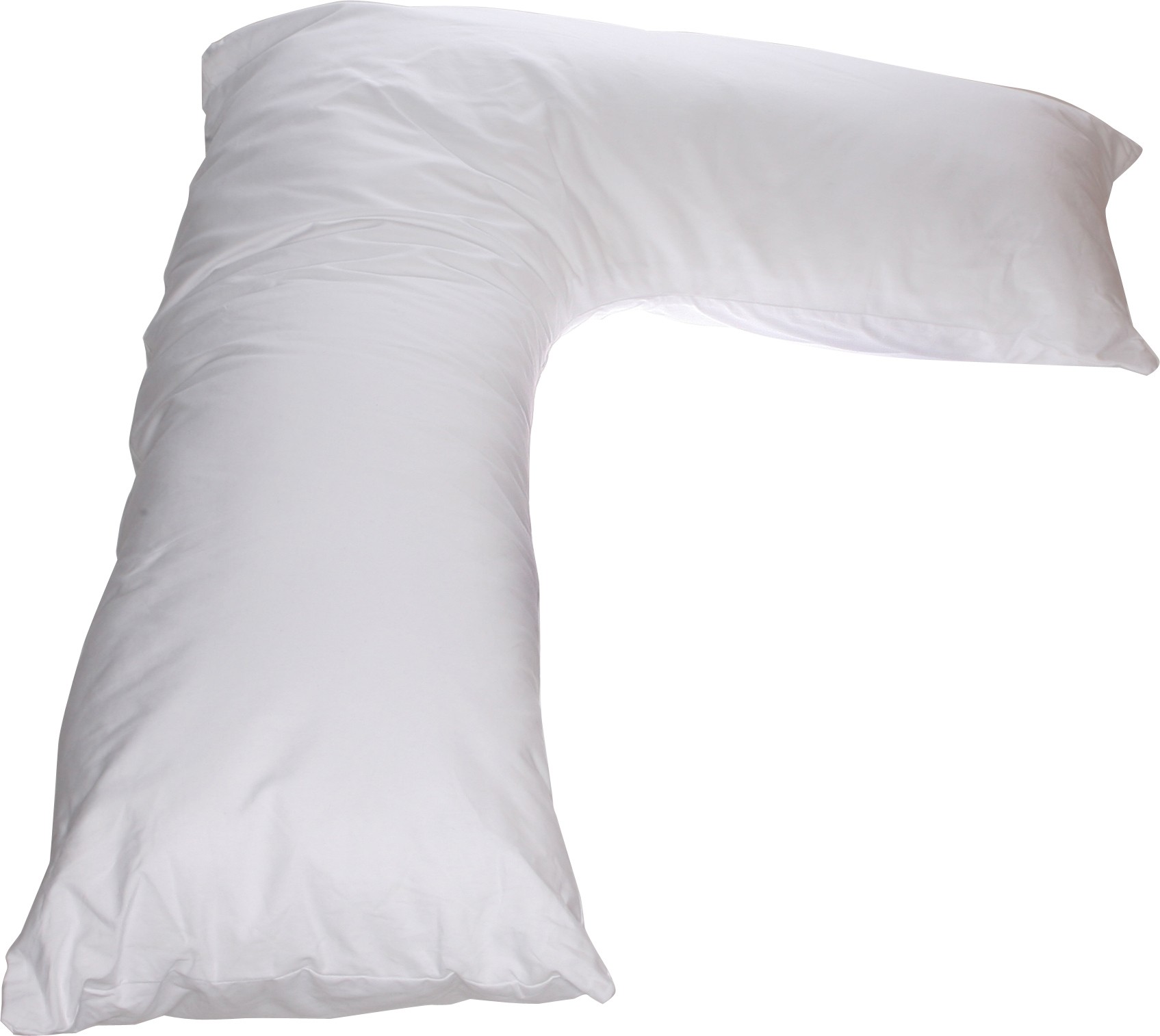 L Side Sleeper Pillow White Long L Body Pillows For Comfort And Pregnant Women 