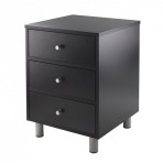 Winsome Wood 20933 Daniel Accent Table with Three Drawers