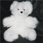 Alpaca Fuzzy Teddy Bear- White - 16 in.