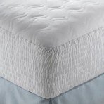 Simmons Beautyrest 100% Cotton Top White Mattress Pad