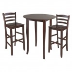 Winsome Wood 94389 Fiona Three-High Round Table Dining Set
