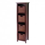 Winsome Wood 94411 Milan Shelf Piece Decorative Storage Cabinet