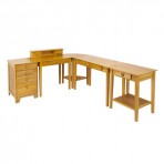 Winsome Wood 99555 Studio Five-Piece Home Office Desk Set