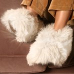 Luxurious Alpaca Fur Slippers - The Most Luxury Fur Slippers - Large