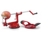 Perfect Peel Apple Peeler - Easy Clean Removable Commercial Grade Blade - Corer, Red - Apple Corer and Peeler