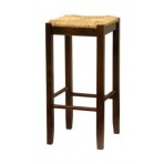 Winsome Wood 29-Inch Square Rush Seat Bar Stool, Set of 2