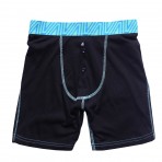 Black/Tiffany Fitted Boxers 