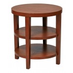 Work Smart Merge 20" Round End Table (Cherry)