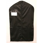 Suit And Dress Travel Garment Bag, (37" x 23") Half Length - Durable Stay Dry Nylon Construction - Clear Zippered Index Front Pocket - Perfect Length