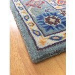Handmade Wool Persian Blue 5' x 8' RH-1112JWEL Area Rug