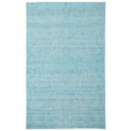 Knotted Silk 3225 Turkish Blue Paisley Rug 5' x 8'