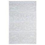 Knotted Silk 3226 Turkish Ivory Paisley Rug 5' x 8'